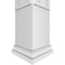 Ekena Millwork Craftsman Classic Square Non-Tapered Hastings Fretwork Column w/ Prairie Capital & Prairie Base CC0809ENHASPRPR - alternate 3